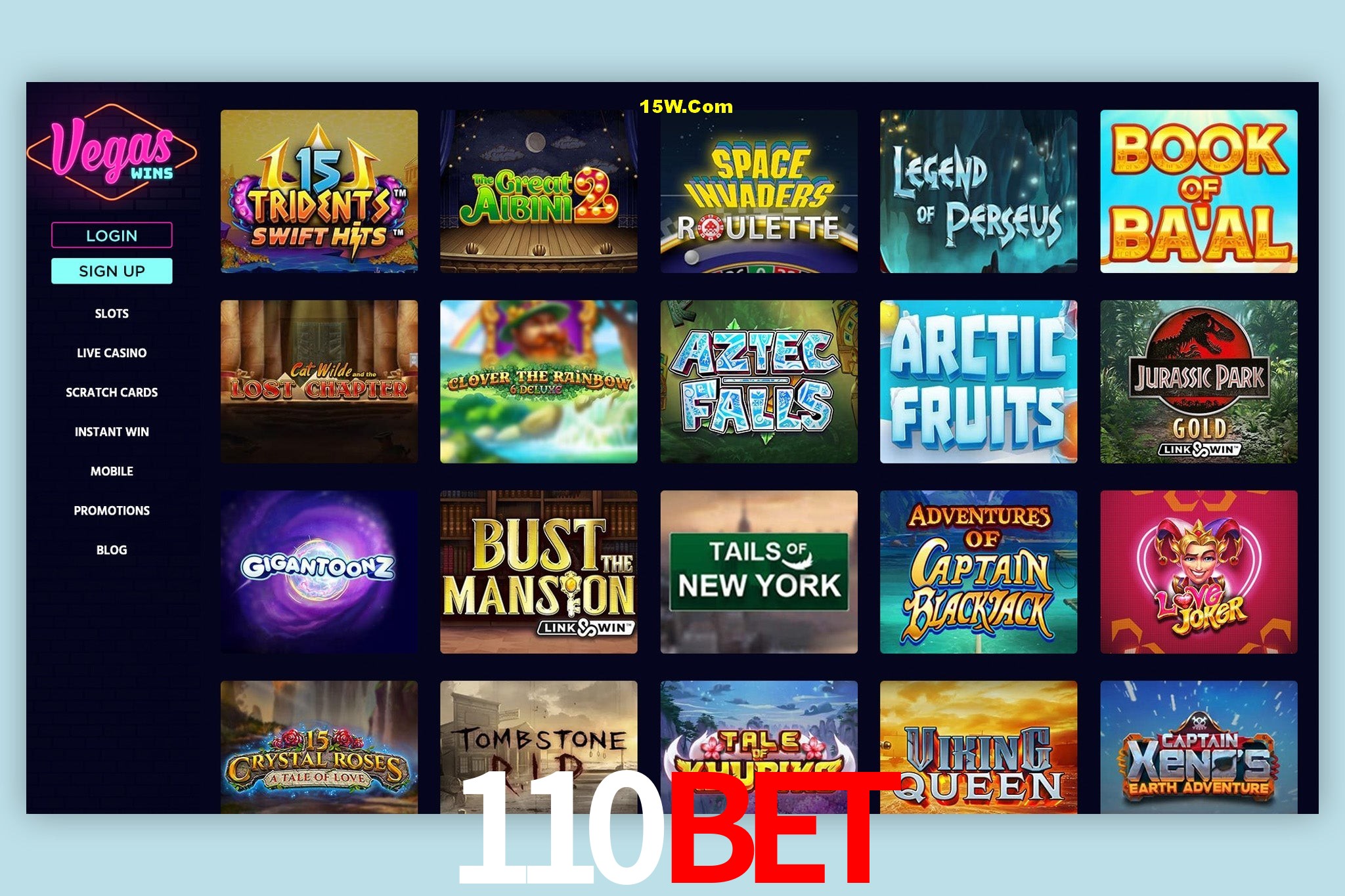 Game Providers 110Bet